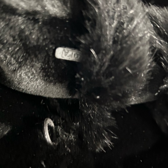 Comme Du Vrai Faux Fur Coat Size: 8 - Picture 10 of 13